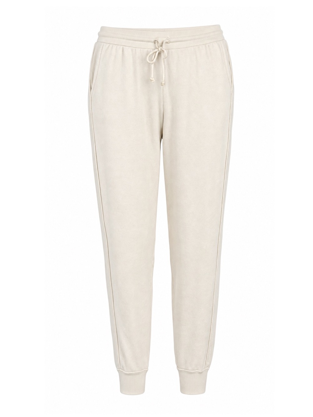 J.Crew Cream Ivory 100% Cotton Jogger Sweatpants Women XL Lounge Minimalist Chic